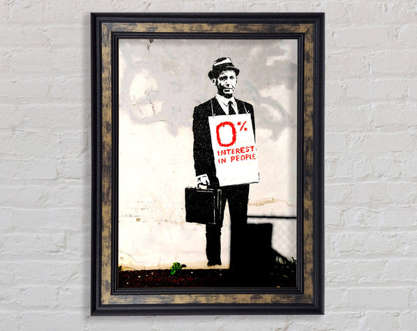 Zero Percent Framed Print
