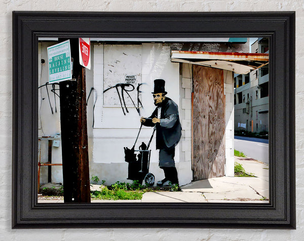 Banksy Abraham Lincoln Trolley Tramp