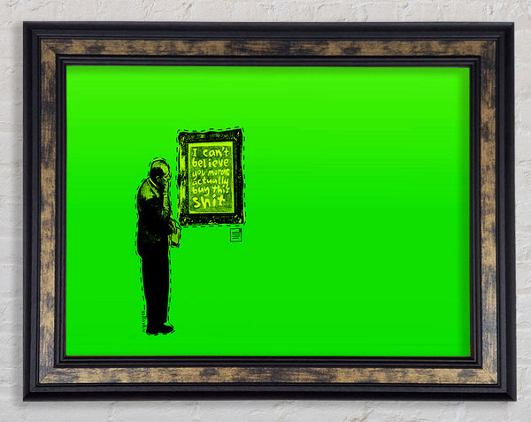 Art Auction Green Framed Print