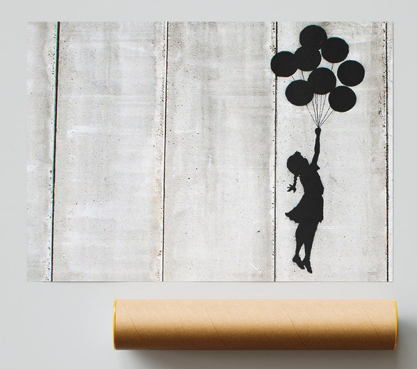 Banksy Balloon Girl Fly Poster