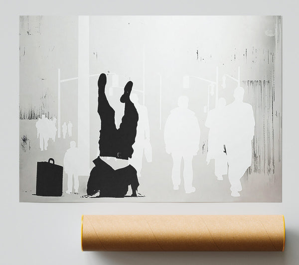 Banksy Bankers Head In The Sand Giclee Print