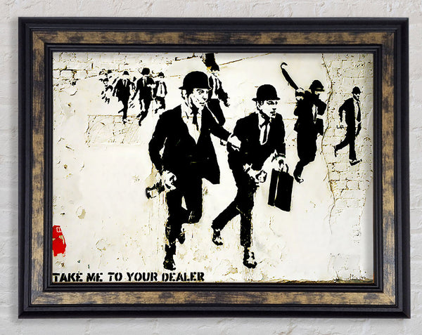 Bankers On The Run Framed Print
