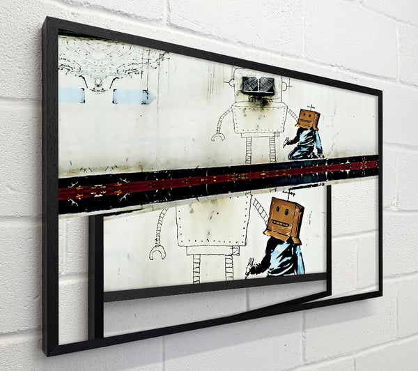 Banksy Box Head Robot