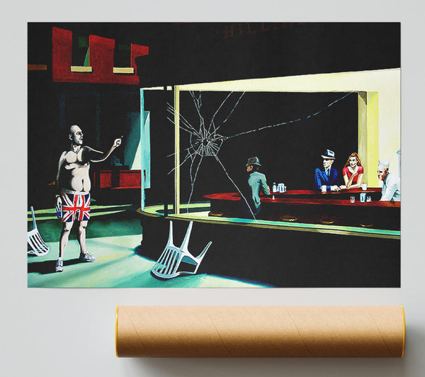 Banksy British Nighthawks Print