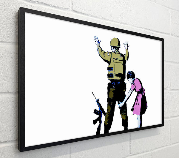Banksy Child Frisking Soldier