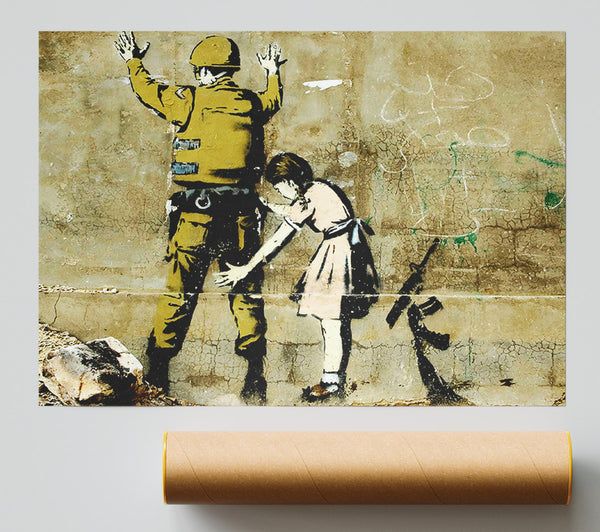 Banksy Child Searching Soldier Giclee Print