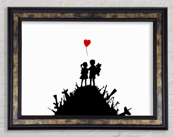Childs Love War Framed Print