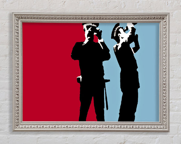 Polizei Blau Rot