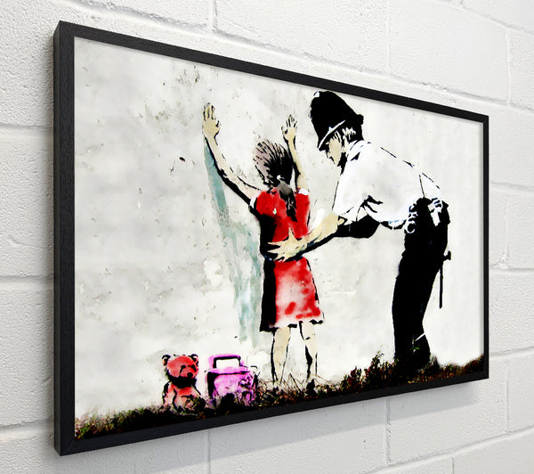 Banksy Copper Frisking Child