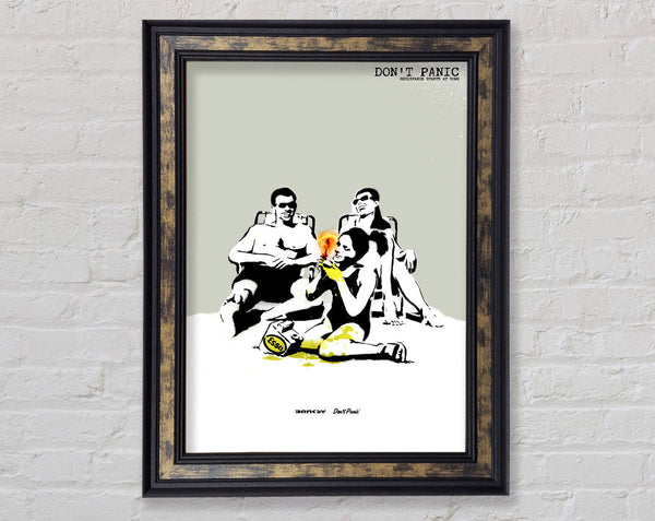 Dont Panic Framed Print