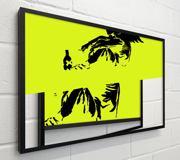 Banksy Fallen Angel Lime