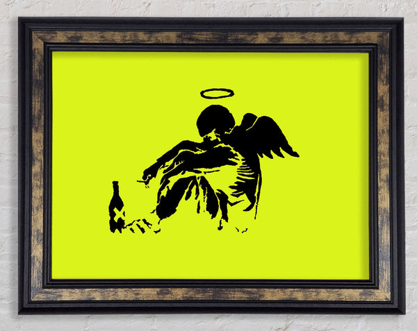 Fallen Angel Lime Framed Print
