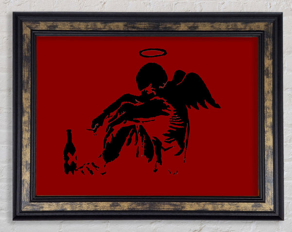 Fallen Angel Red Framed Print