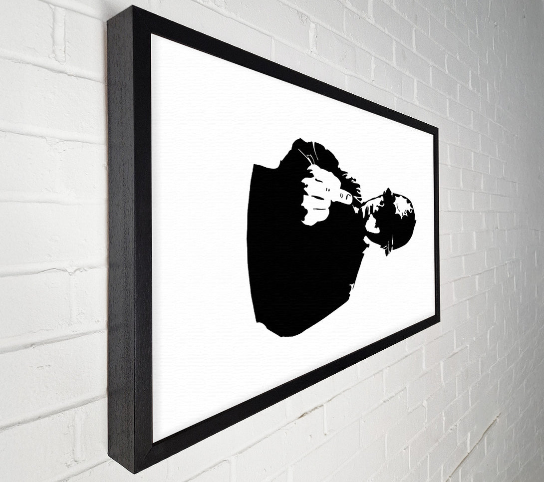  A Canvas Print of Banksy Finger Canvas Print
