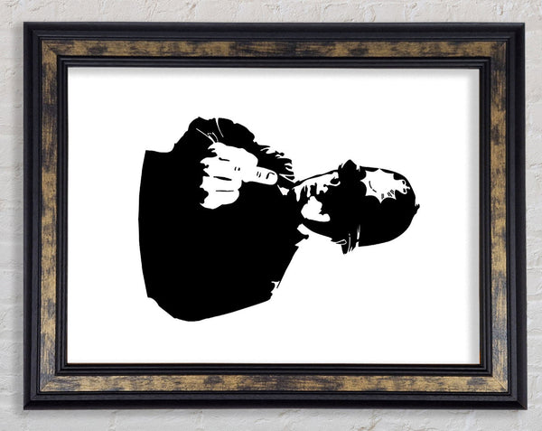 Finger Framed Print