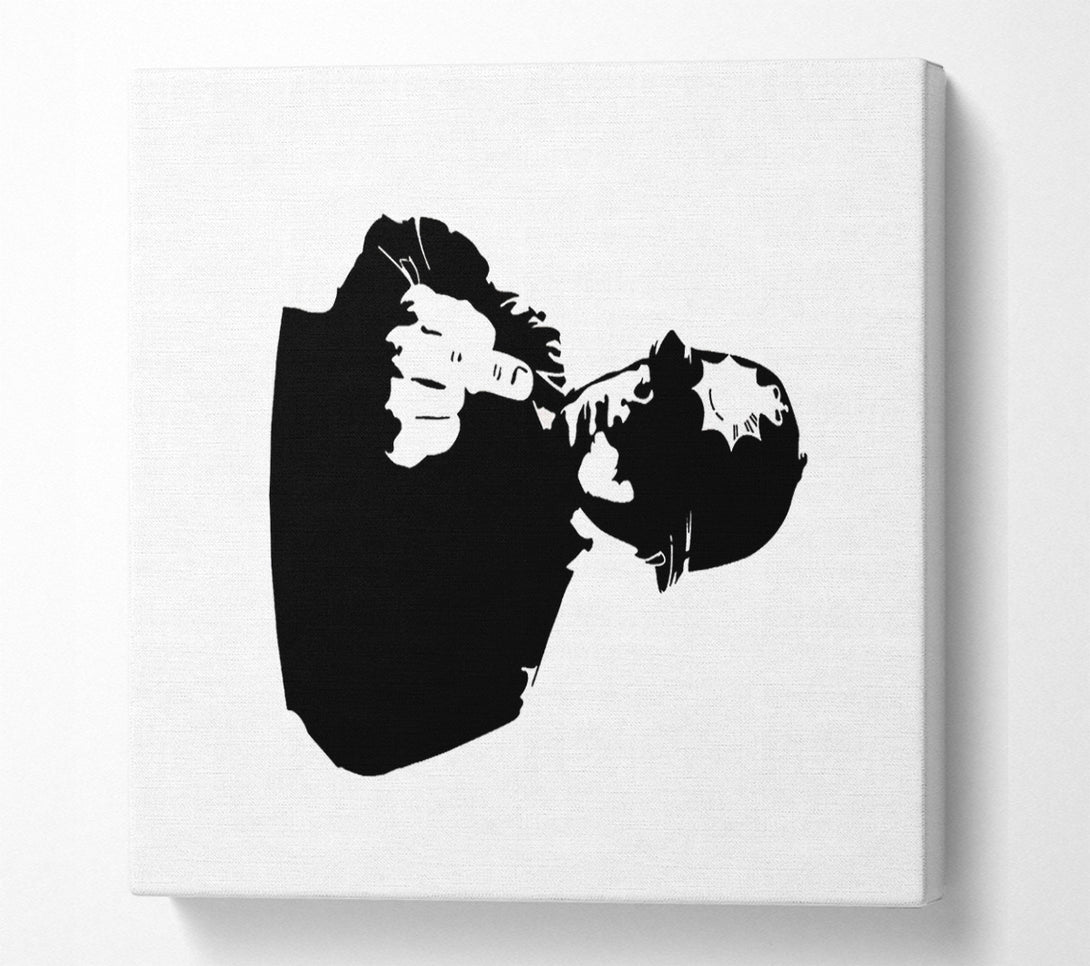  A Canvas Print of Banksy Finger Canvas Print