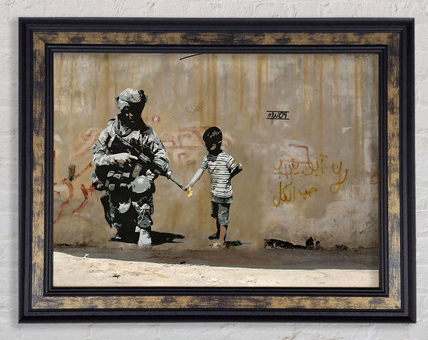 Flower Gun Framed Print