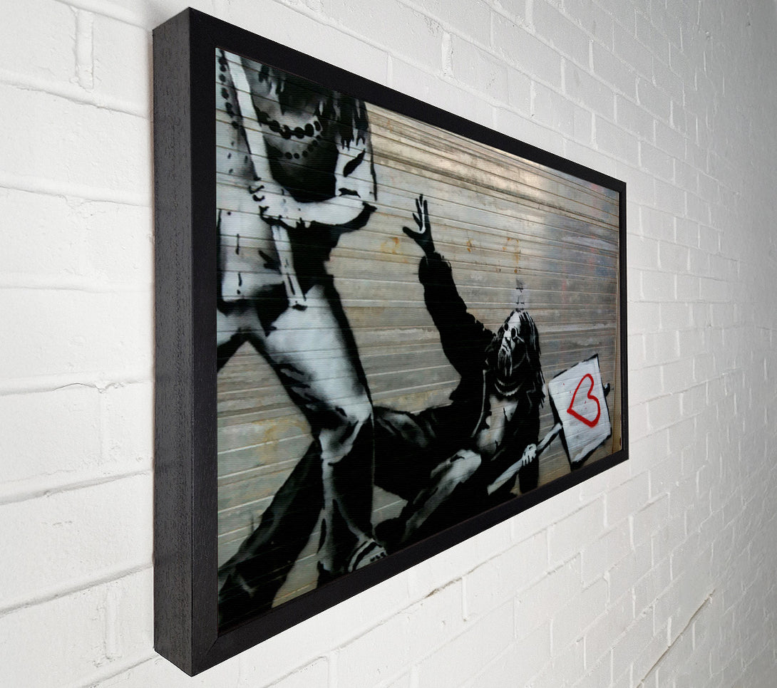  A Canvas Print of Banksy Glastonbury Canvas Print