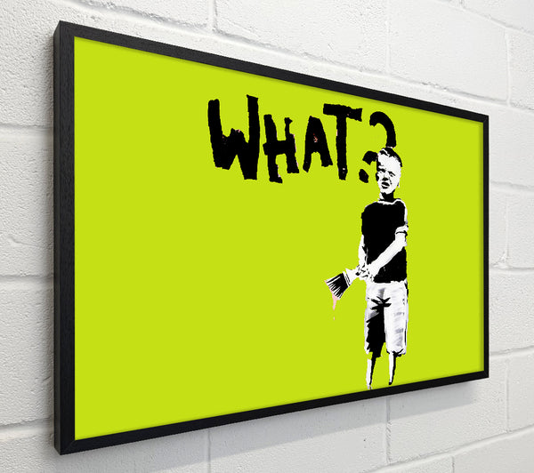 Banksy Graffiti Kid What Lime