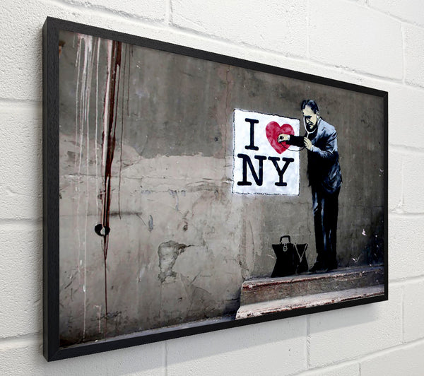 Banksy Heart Beat Of New York