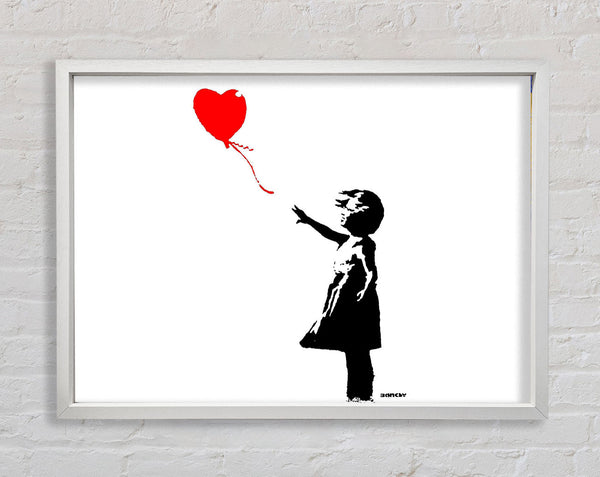 Banksy Heart Girl