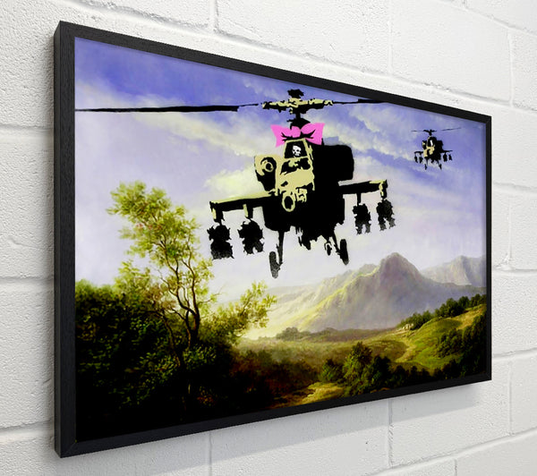 Banksy Helicopter Bow