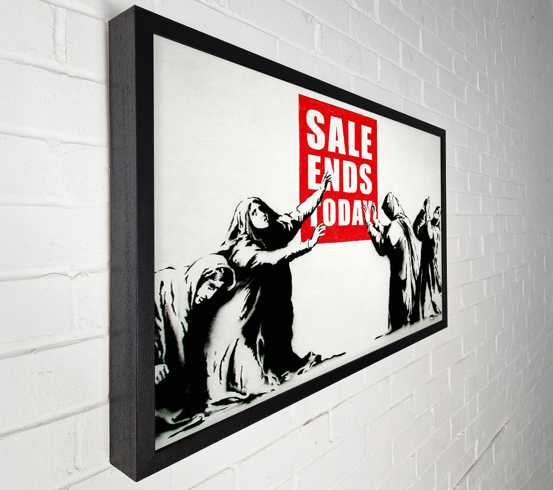  A Canvas Print of Banksy Homage To The Sales Canvas Wall Art