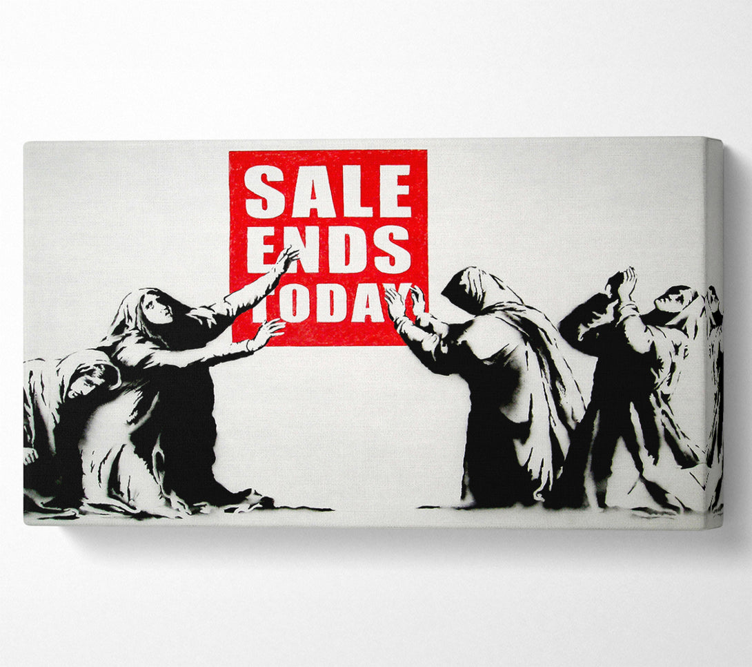  A Canvas Print of Banksy Homage To The Sales Canvas Wall Art