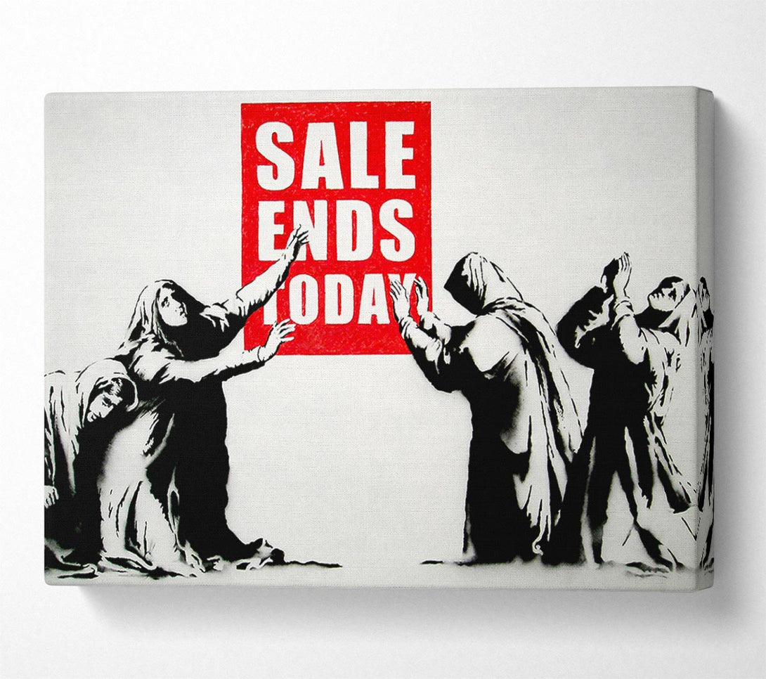  A Canvas Print of Banksy Homage To The Sales Canvas Wall Art