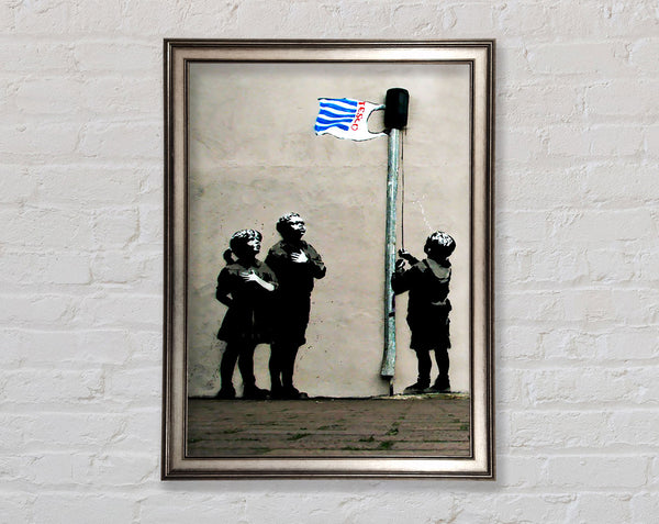 Hommage an die Tesco-Flagge