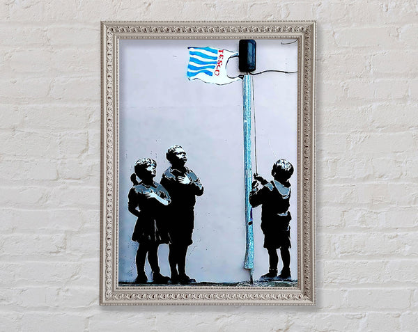 Hommage an die Tesco-Flagge 2