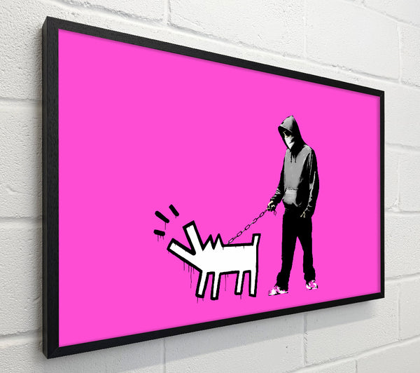 Banksy Hoodie With Snapper Pink