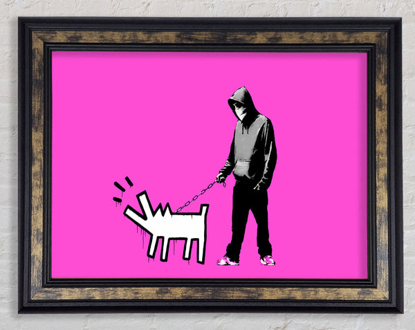 Hoodie With Snapper Pink Framed Print