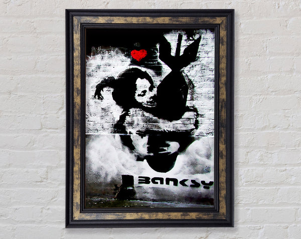 Hugging The Bomb Framed Print