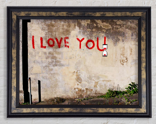 I Love You Timer Framed Print