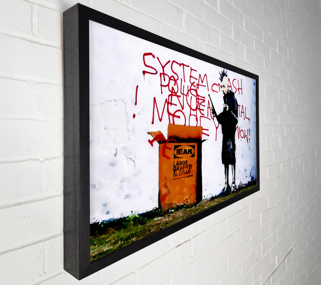  A Canvas Print of Banksy Ieak Instructions Canvas Art
