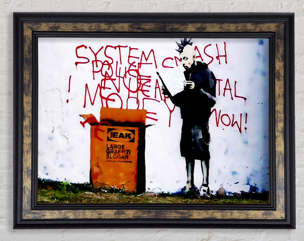 Ieak Instructions Framed Print