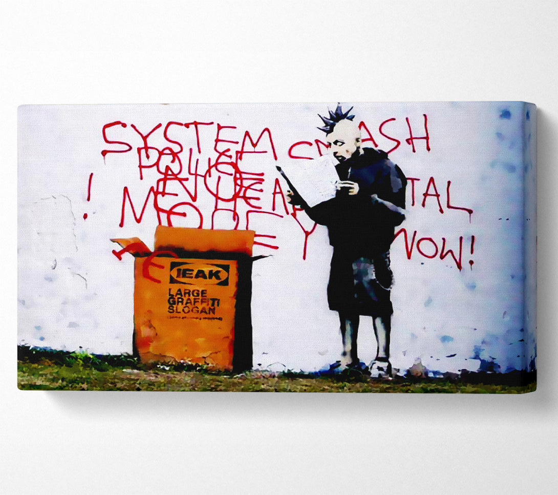  A Canvas Print of Banksy Ieak Instructions Canvas Art