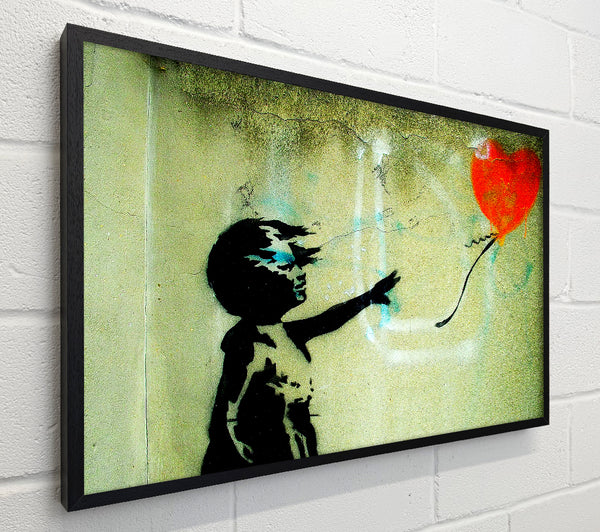 Banksy Love Heart Balloon Girl Float