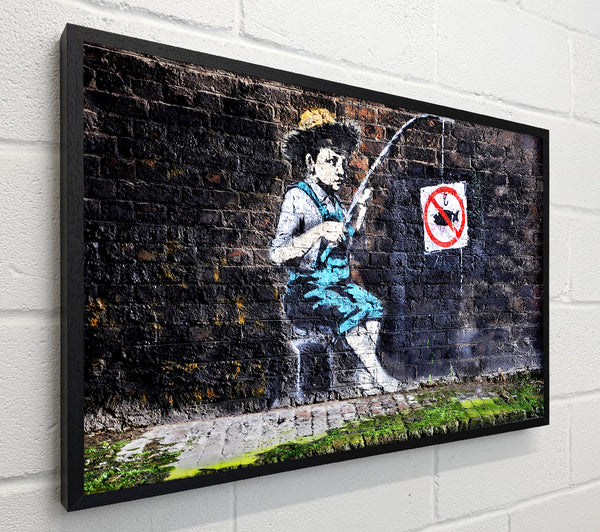 Banksy No Fishing Sign