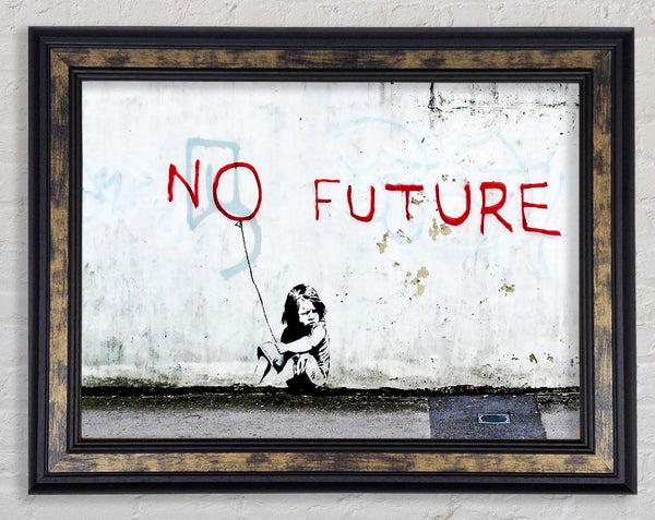 No Future Balloon Framed Print