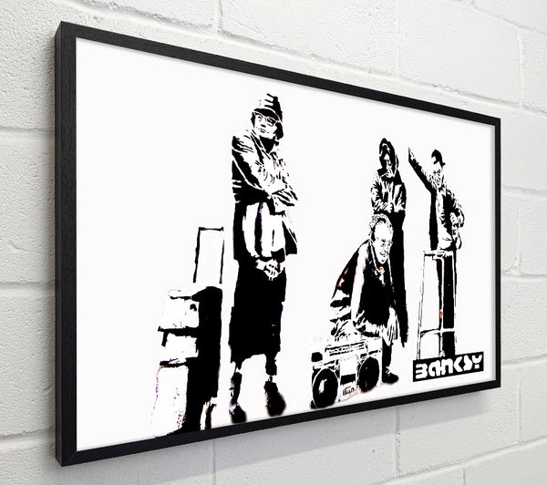 Banksy Old Skool White