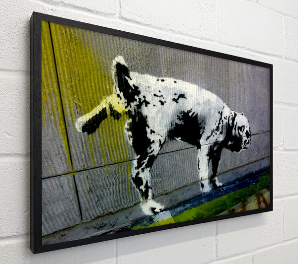 Banksy Peeing Dog