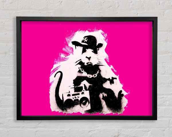 Banksy Pimp Rat Framed Print