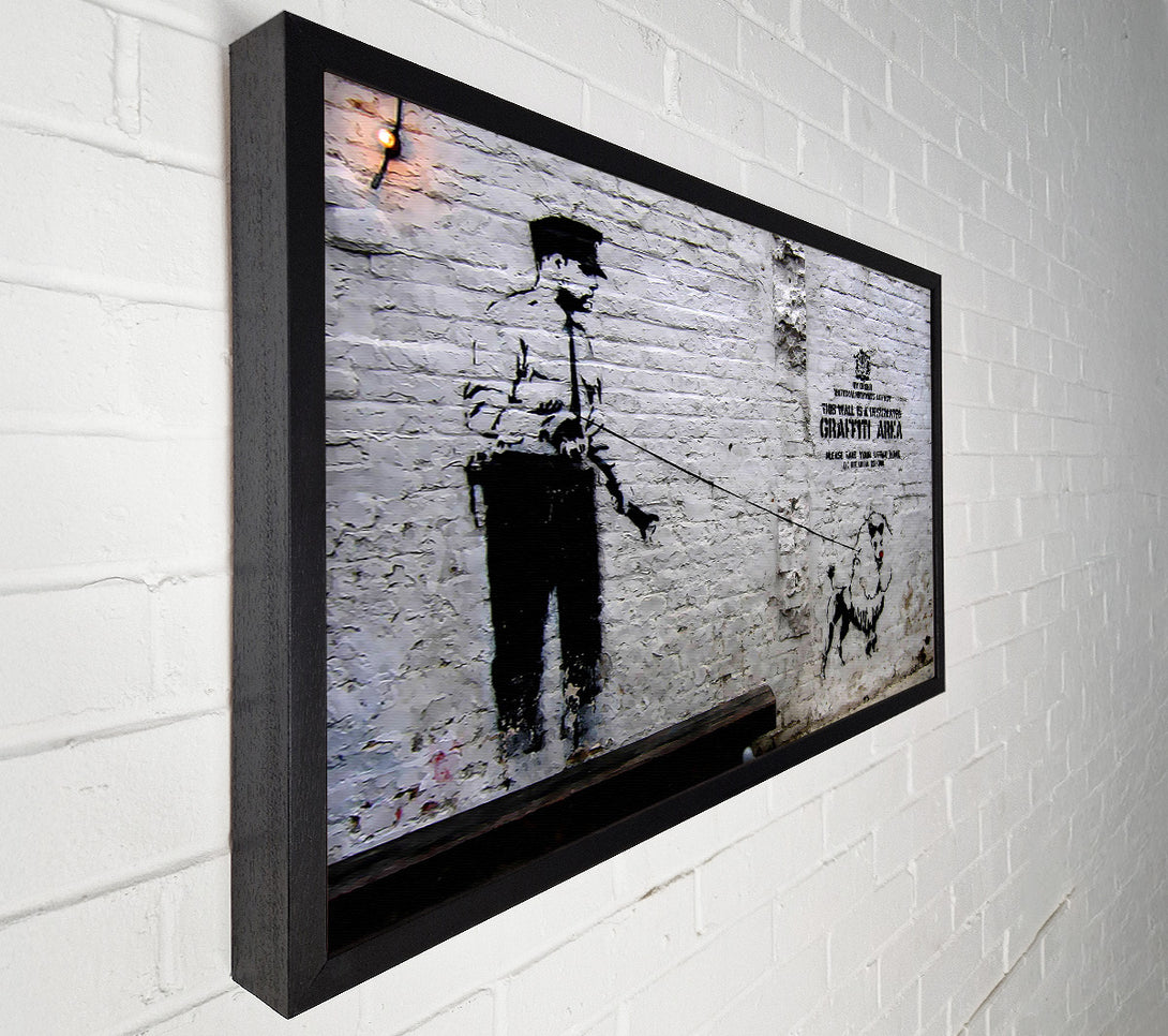  A Canvas Print of Banksy Police Dog Canvas Wall Art