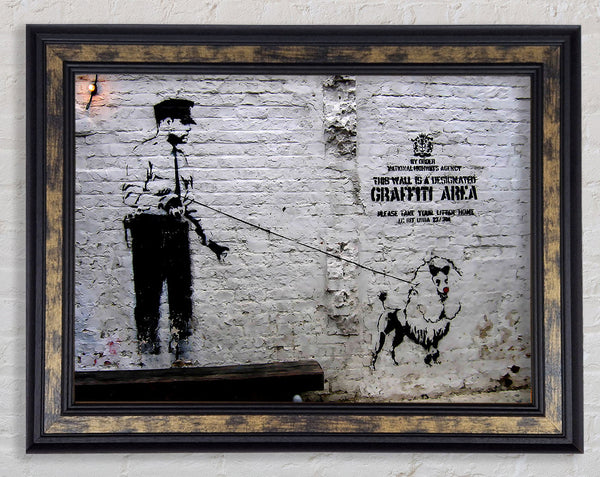 Police Dog Framed Print