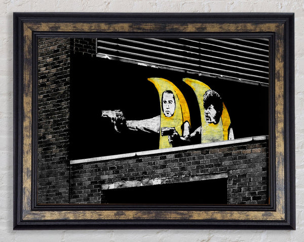 Pulp Fiction Banana Suits Framed Print