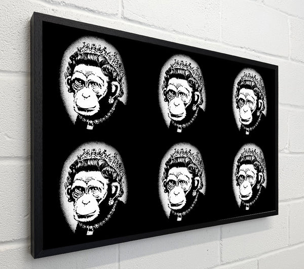 Banksy Queen Monkey