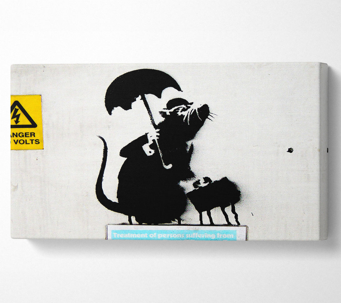  A Canvas Print of Banksy Rat Box Canvas Art