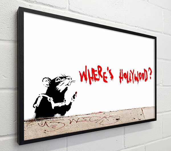 Banksy Rat Wheres Hollywood